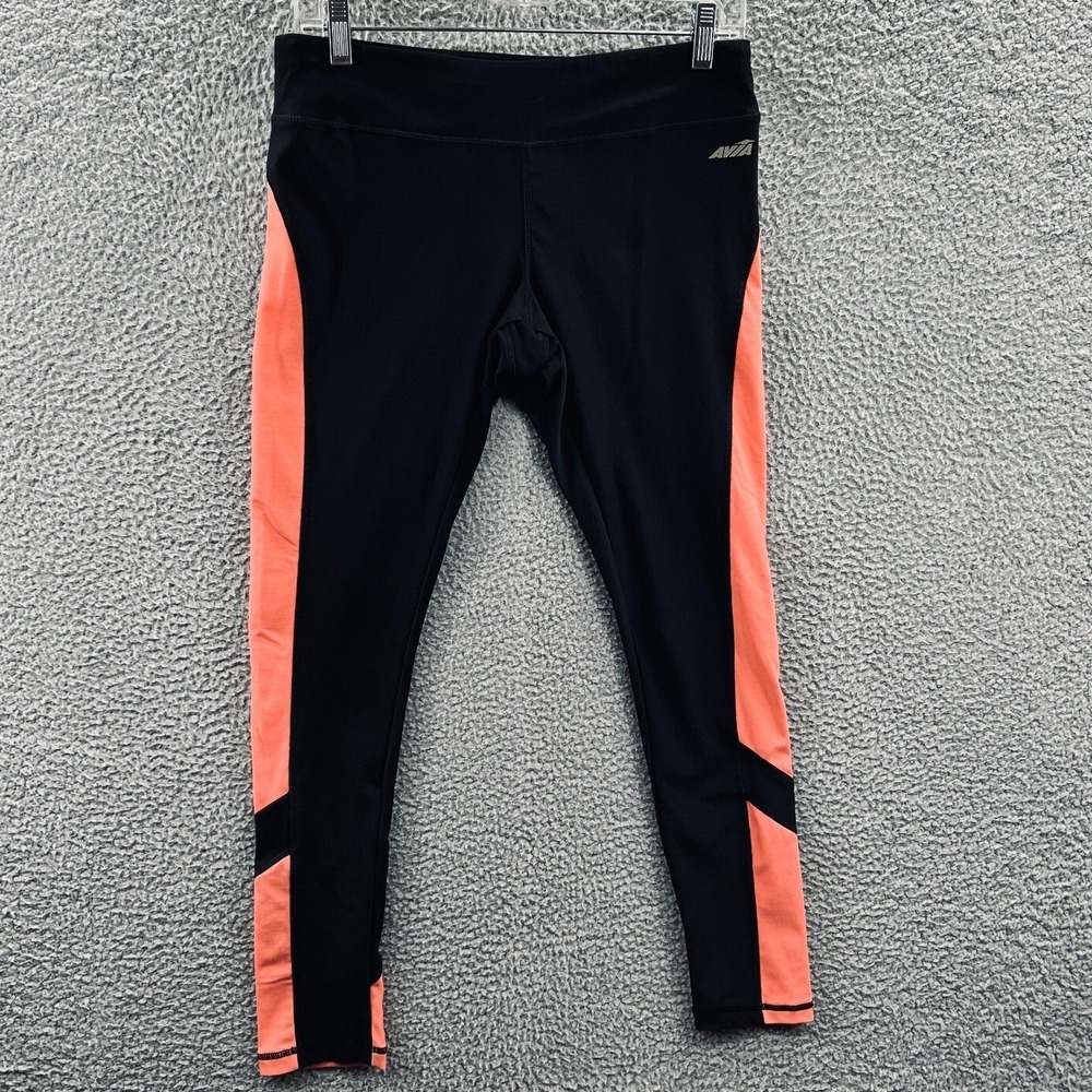 Womens Compression Running Leggings M Athletic Colorblock Gym Workout Stretch